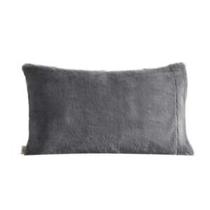 UGG Australia Standard Charcoal Faux Fur Polar Plush Ultra Pillowcase